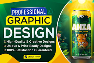 create all kinds of graphic design for your projects