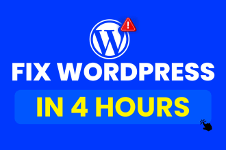 fix wordpress errors and issues in 4 hours