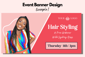 create an event banner for social media, eventbrite etc