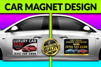 design car magnet, magnetic signs for vehicles, truck