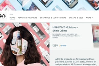create your amazon brand store or storefront design