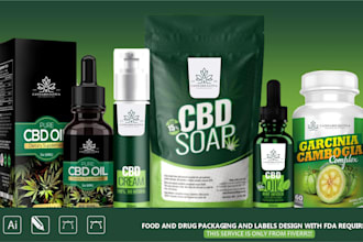 do creative food and drug packaging and label design