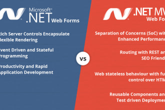 develop asp dot net webform application