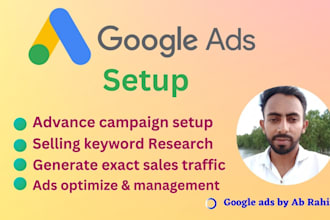 setup google search PPC ads campaigns
