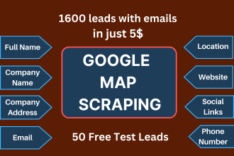 do google map data scrapping for target locations