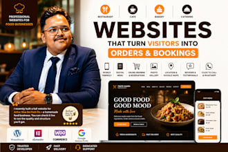 design restaurant, cafe, bakery, catering website