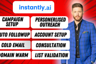 setup instantly ai and do personalized cold emails outreach using instantly ai