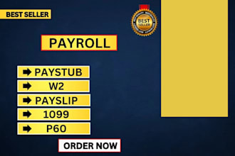 prepare paystubs, payslips, w2, p45, p60, payroll process and submit hmrc
