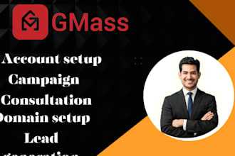 set up gmass and send cold email outreach using gmass