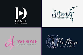 design a modern dance and fitness logo with source