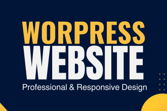 do mobile friendly modern wordpress website or squeeze page with elementor pro