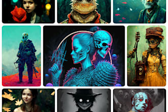 create custom art by midjourney ai
