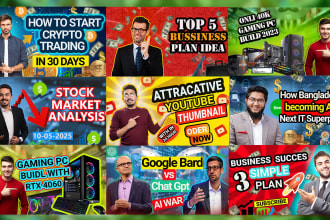 design an amazing quality youtube facebook thumbnail