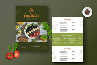 create creative menu  design