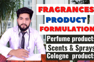 do a product formulation of fragrances, perfumes, odors, aroma, aura or scents