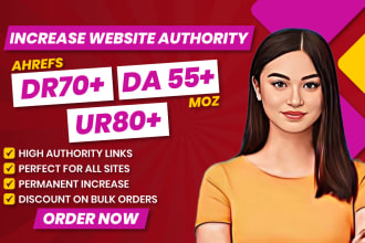 increase domain rating ahrefs DR domain authority da and ur with SEO backlinks