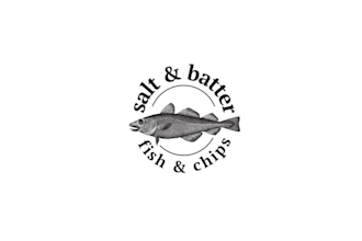 design lovely extremely good salt and batter fish logo