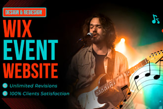 build a custom wix event website, wedding with rsvp and schedule features