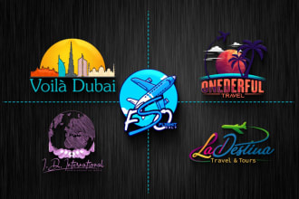 do make modern amazing travel agency hotel logo design