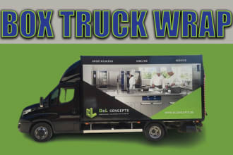 design professional, outstanding box truck wrap, food truck and trailer wrap