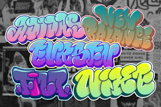 graffiti throw up with style