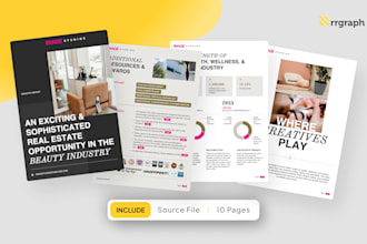 design a business proposal, report and white paper
