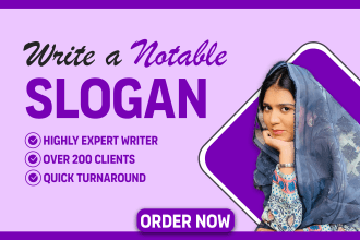 write catchy business slogans or taglines
