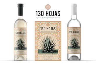 do wine label, whisky, gin, beer, tequila, vodka and bottle label design