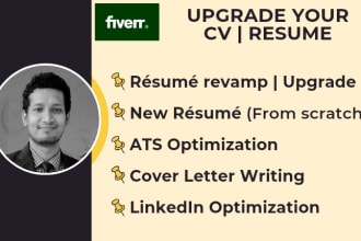 upgrade your resume, CV, cover letter, and linkedin for career success
