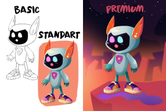 create a children illustration for your game board, book, cards