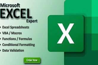 do excel spreadsheet, excel vba, excel formula and custom excel spreadsheet