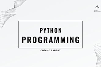be your python programming expert