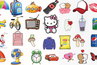 design badge , patch sticker, die cut, logo design