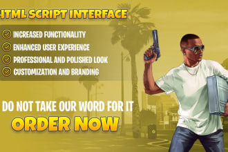 give your fivem esx script a custom html ui interface