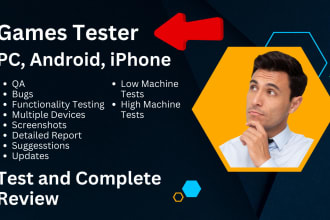 be a beta tester for your game, website user testing or app review