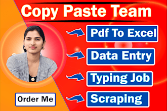 do accurate fast typing job rewrite your handwriting image to excel data entry