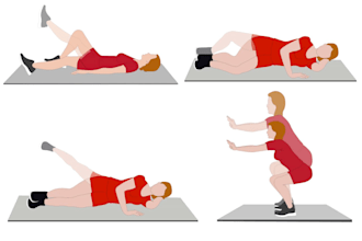 draw yoga, fitness, exercise, workout poses illustration
