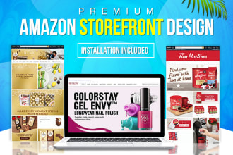 create amazon storefront design or brand store