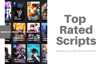 write manhwa recap scripts for you