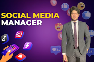be your social media marketing manager