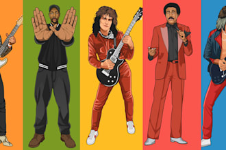 draw your photo into amazing vector cartoon potrait