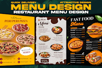 design amazing restaurant menu digital menu menu card in 12 hours