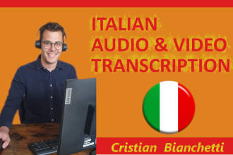 do italian audio or video transcription