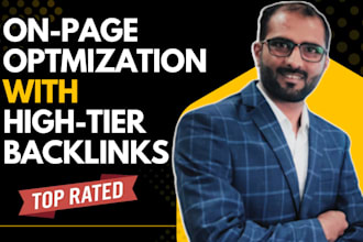 boost website rank with on page SEO services and high tier backlinks