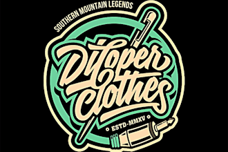 make custom typography hand lettering logo design