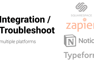 help with zapier integrations for notion, typeform, etc