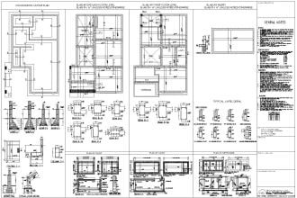 do structural dwg design of slabs, beam, columns, foundation