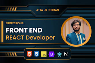 be your expert react js, next js front end web developer
