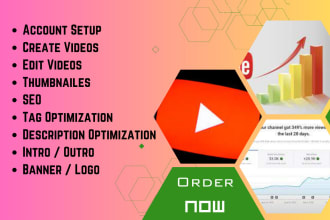 create and setup youtube channel