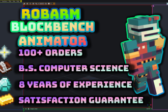 create and animate minecraft blockbench model